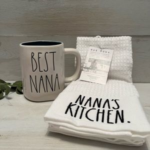 Rae Dunn BEST NANA mug and NANA’S Kitchen towel set